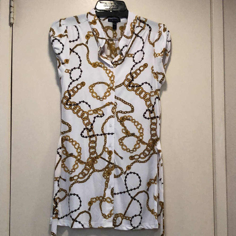 FANG knit button front self tie belted top! Vintage excellent condition! Medium!